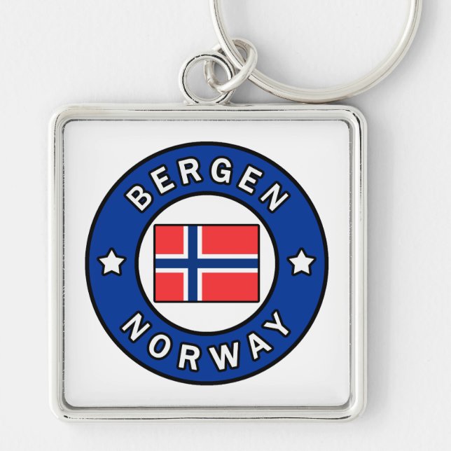 Bergen Norway Key Ring (Front)