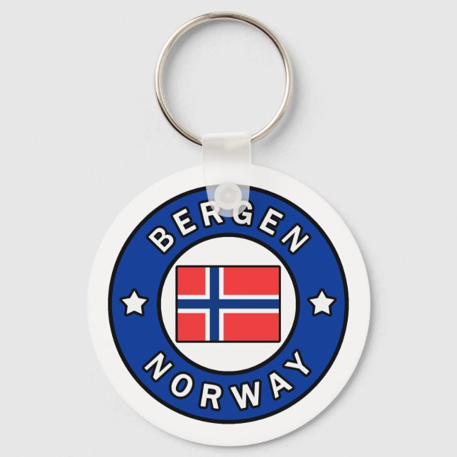Bergen Norway Key Ring (Front)