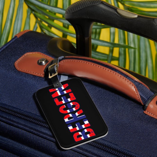 Bergen Norway Luggage Tag (Front Insitu 1)