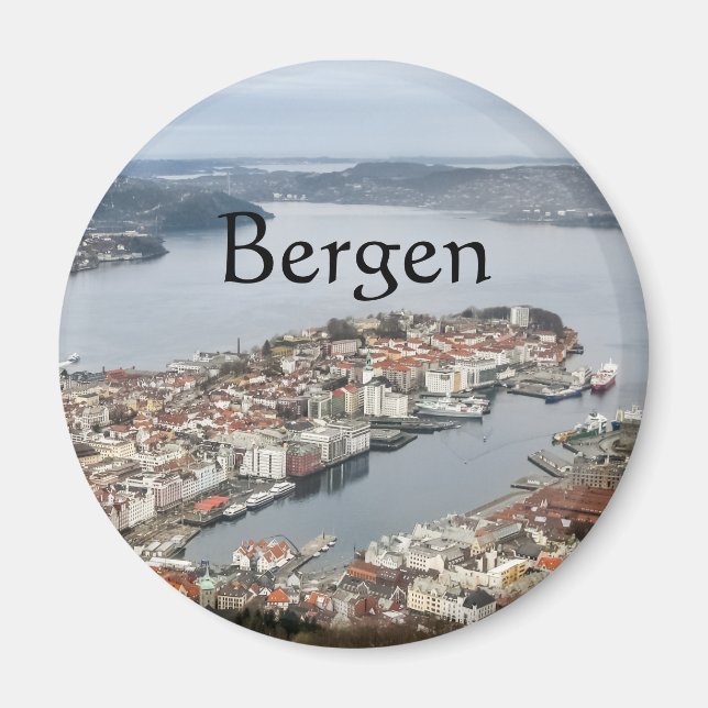 Bergen Norway Magnet (Front)