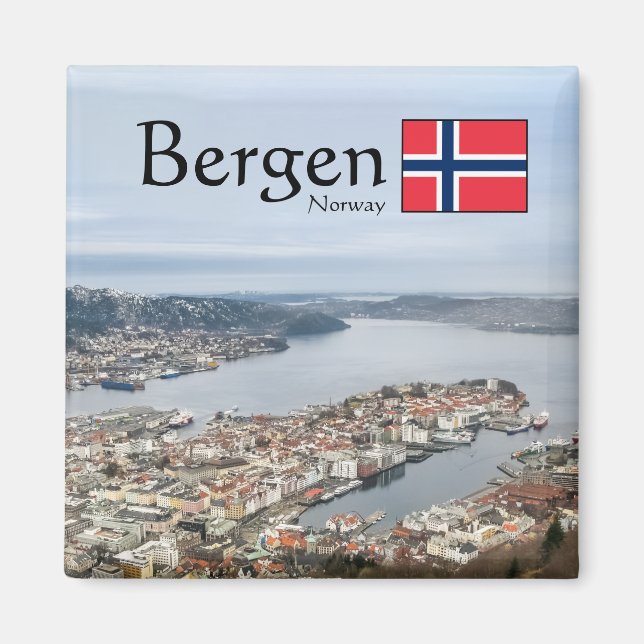 Bergen Norway Magnet (Front)