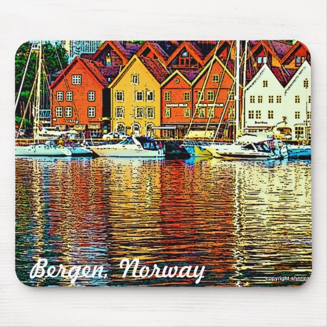 Bergen Norway Mousepad (Front)