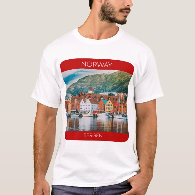 Bergen, Norway Travel T-Shirt (Front)