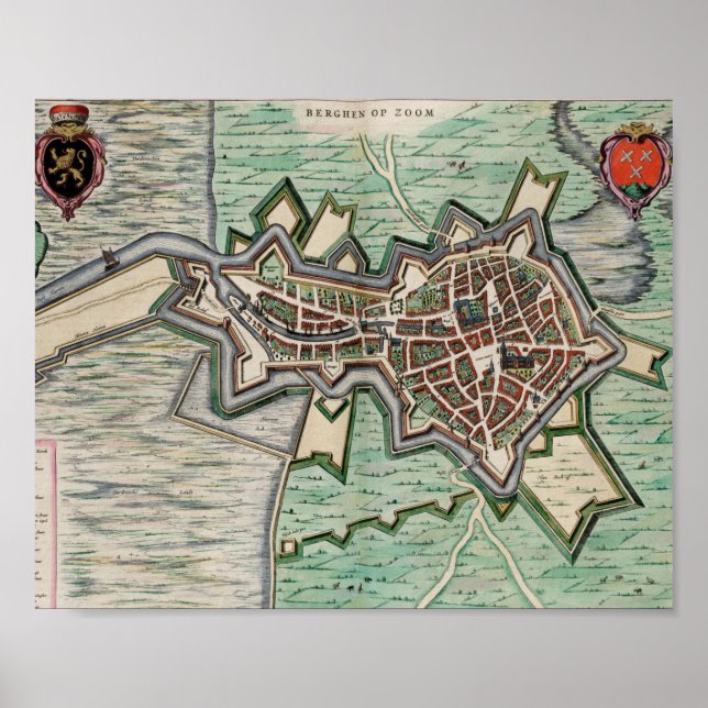 Bergen op Zoom in 1649 Poster (Front)