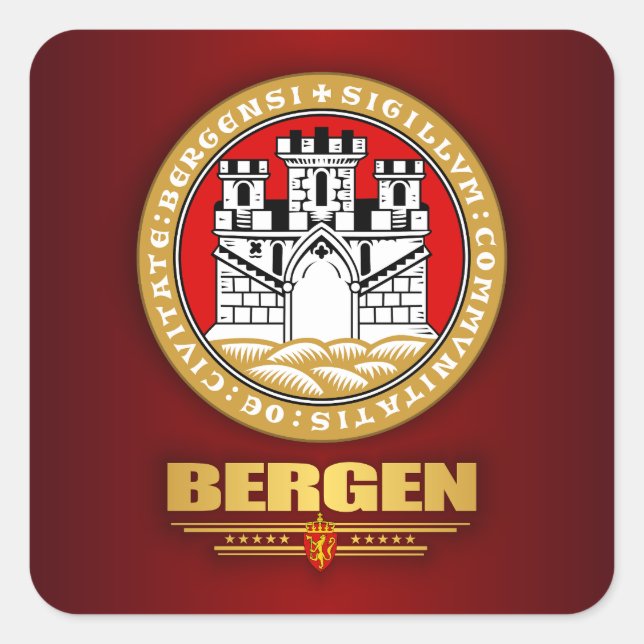Bergen Square Sticker (Front)