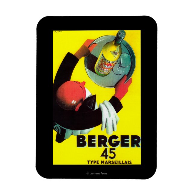 Berger 45 Vintage PosterEurope Magnet (Vertical)