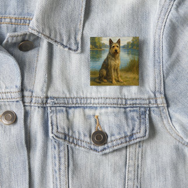 Berger Picard 15 Cm Square Badge (In Situ)