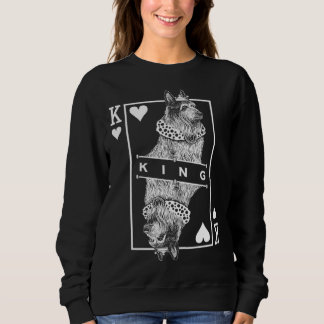 Berger Picard King Of Hearts  Dog  Pop Sweatshirt