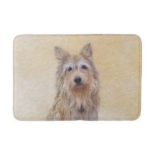 Berger Picard Painting - Cute Original Dog Art Bath Mat