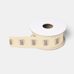 Berger Picard Painting - Cute Original Dog Art Grosgrain Ribbon