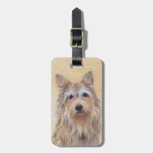 Berger Picard Painting - Cute Original Dog Art Luggage Tag