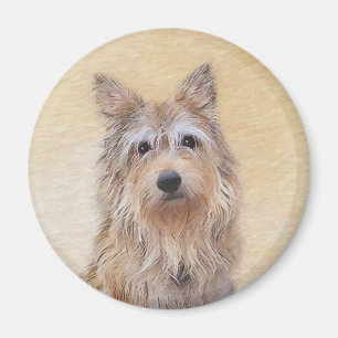 Berger Picard Painting - Cute Original Dog Art Magnet