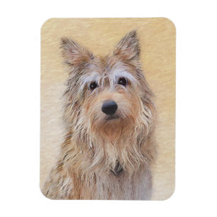Berger Picard Painting - Cute Original Dog Art Magnet