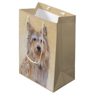 Berger Picard Painting - Cute Original Dog Art Medium Gift Bag