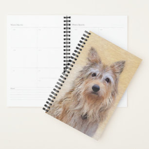 Berger Picard Painting - Cute Original Dog Art Planner