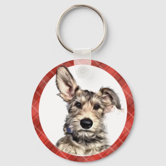 Berger Picard puppy Keychain (Front)