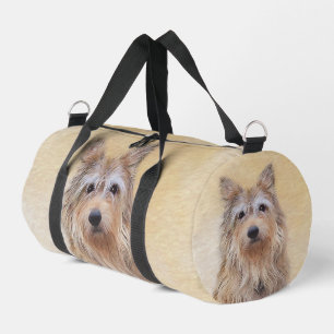 Berger Picard Shepherd Dark Fawn Painting Dog Art Duffle Bag