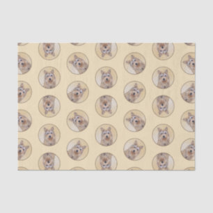 Berger Picard Shepherd Dark Fawn Painting Dog Art Tissue Paper