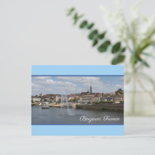 Bergerac Panoramic Cityscape France Holiday Postcard