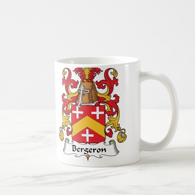 Bergeron Family Crest Coffee Mug (Right)