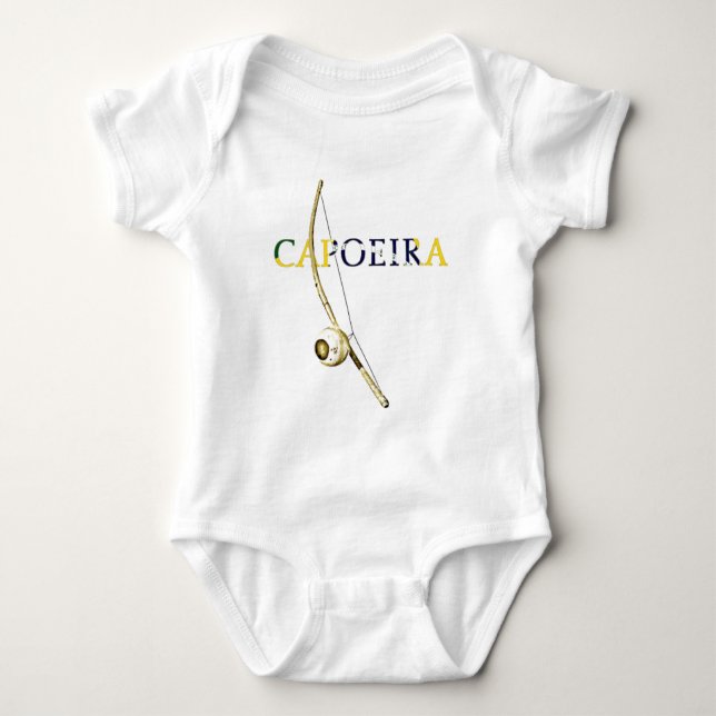 Berimbau Capoeira Baby Bodysuit (Front)