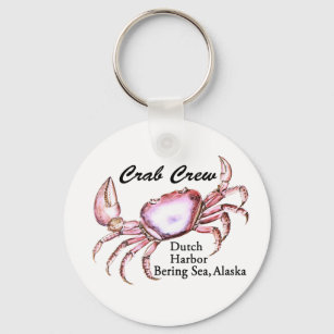 Bering Sea Alaska Crab Fishing Key Ring