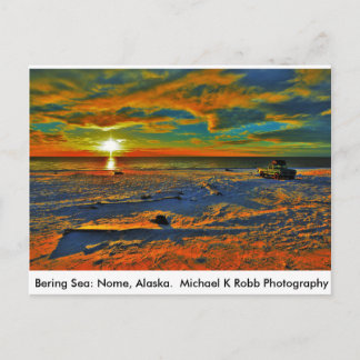 Bering Sea Coast. Nome, Alaska Postcard