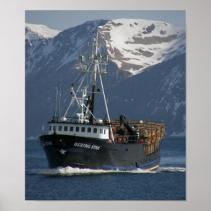 Bering Star, Crab Boat in Dutch Harbour, Alaska Poster
