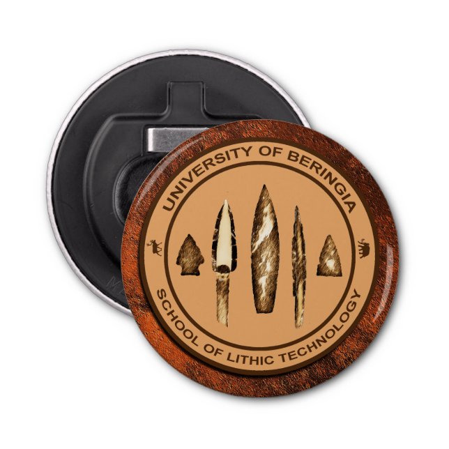 Beringia School of Lithic Technology Bottle Opener (Front)