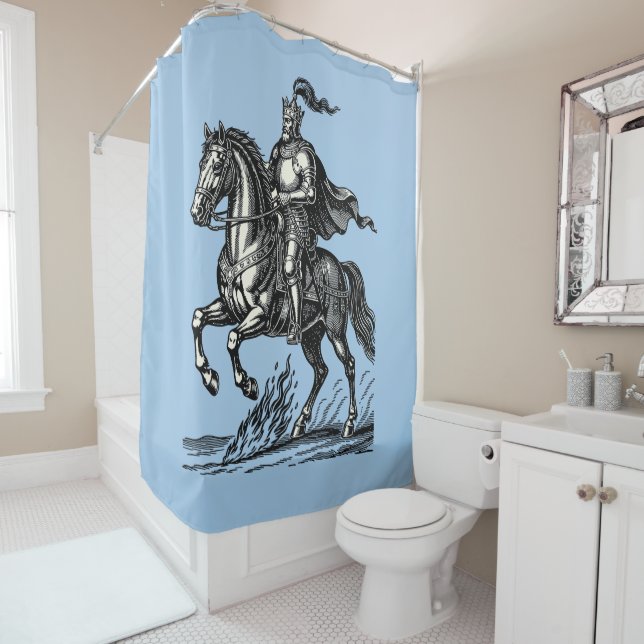 Berith's Royal Ride Shower Curtain (In Situ)