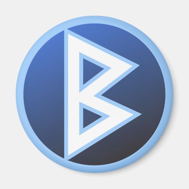 Berkana Beorc Rune Magnet (Front)