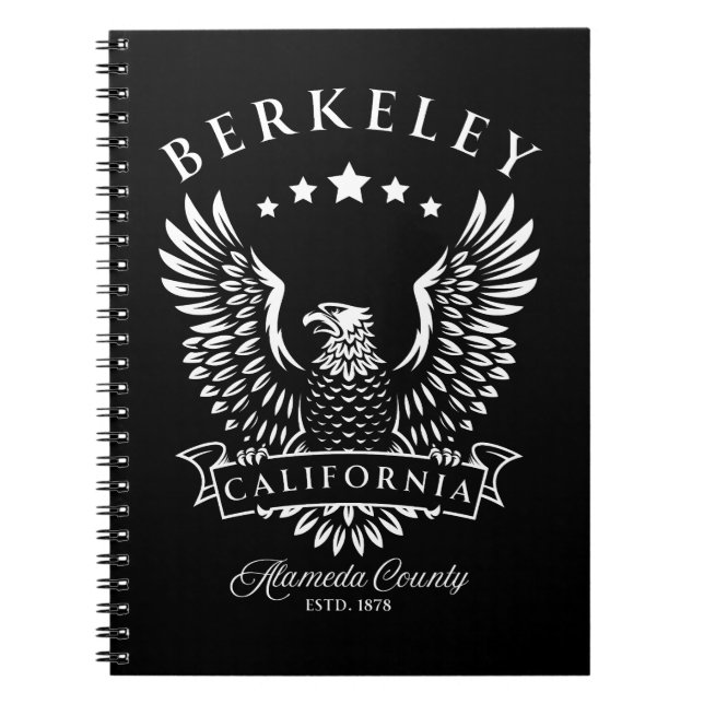 Berkeley Alameda County California Vintage Eagle Notebook (Front)