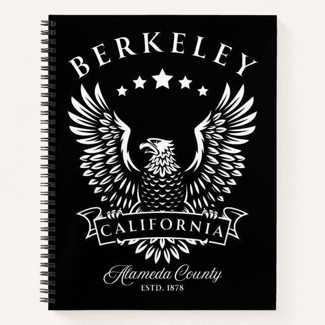 Berkeley Alameda County California Vintage Eagle Notebook (Front)