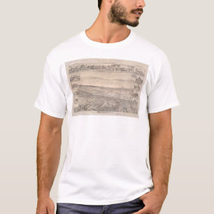 Berkeley, CA. Panoramic Map 1891 (0099A) -Restored T-Shirt