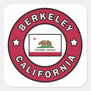 Berkeley California Square Sticker