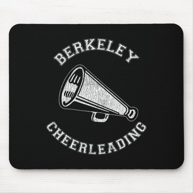 Berkeley Cheer Distressed Retro 90's Cheerleader  Mouse Pad (Front)