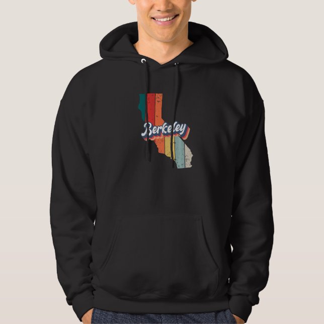 Berkeley City Retro Vintage Hometown California Hoodie (Front)