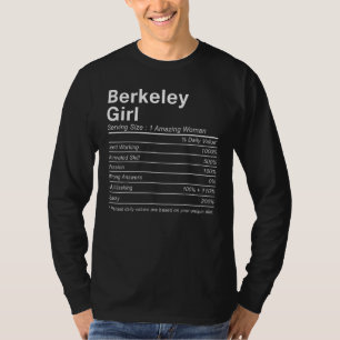 BERKELEY GIRL CA CALIFORNIA Nutrition Facts City T-Shirt