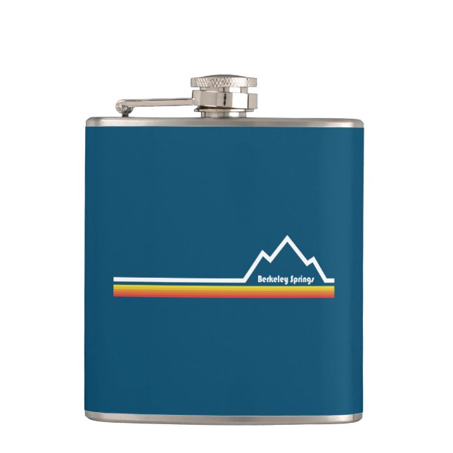 Berkeley Springs, West Virginia Hip Flask (Front)
