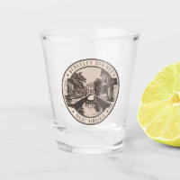 Berkeley Springs West Virginia Illustration Badge