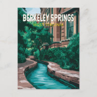 Berkeley Springs West Virginia Illustration Travel