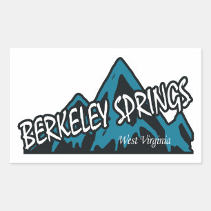 Berkeley Springs West Virginia Mountains Rectangular Sticker