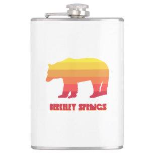 Berkeley Springs West Virginia Rainbow Bear Hip Flask