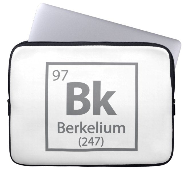 Berkelium - Berkeley Science Periodic Table Laptop Sleeve (Front)