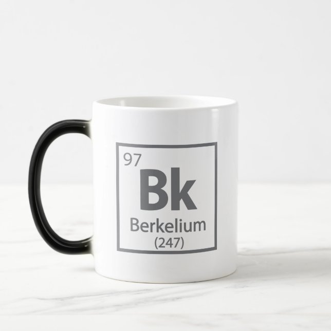 Berkelium - Berkeley Science Periodic Table Magic Mug (Left)