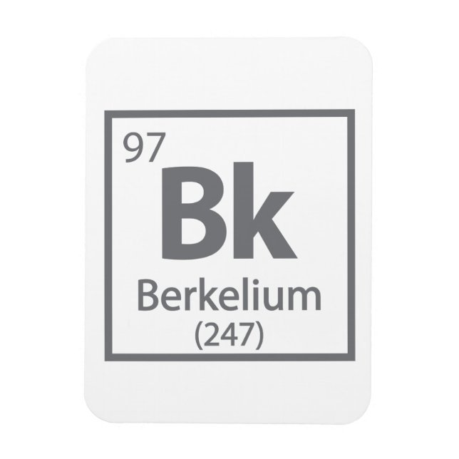 Berkelium - Berkeley Science Periodic Table Magnet (Vertical)