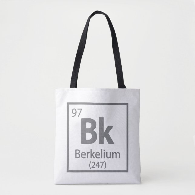 Berkelium - Berkeley Science Periodic Table Tote Bag (Front)