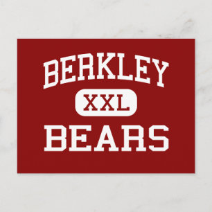 Berkley - Bears - High School - Berkley Michigan Postcard