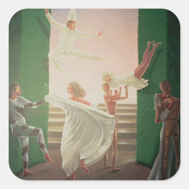 Berkley House Murals - 3 Square Sticker (Front)