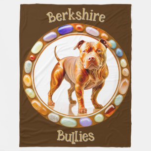 Berkshire Bullies Pit Bull 11  Fleece Blanket